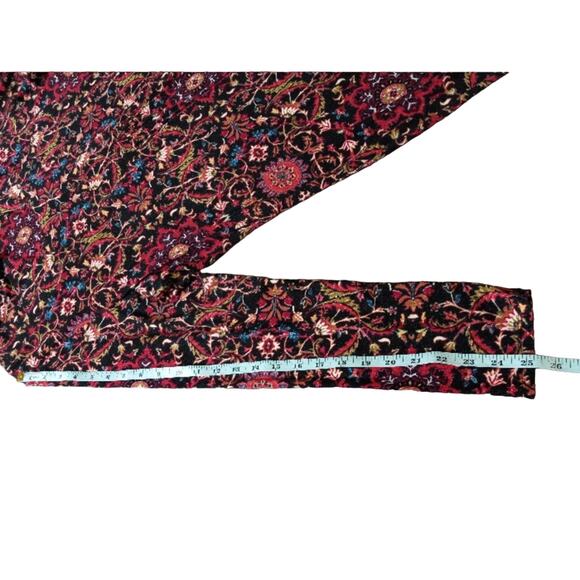 GUC J.Jill Dress Multicolor Floral Relaxed BabyDoll Drape Long Sleeve Boho - Picture 9 of 13